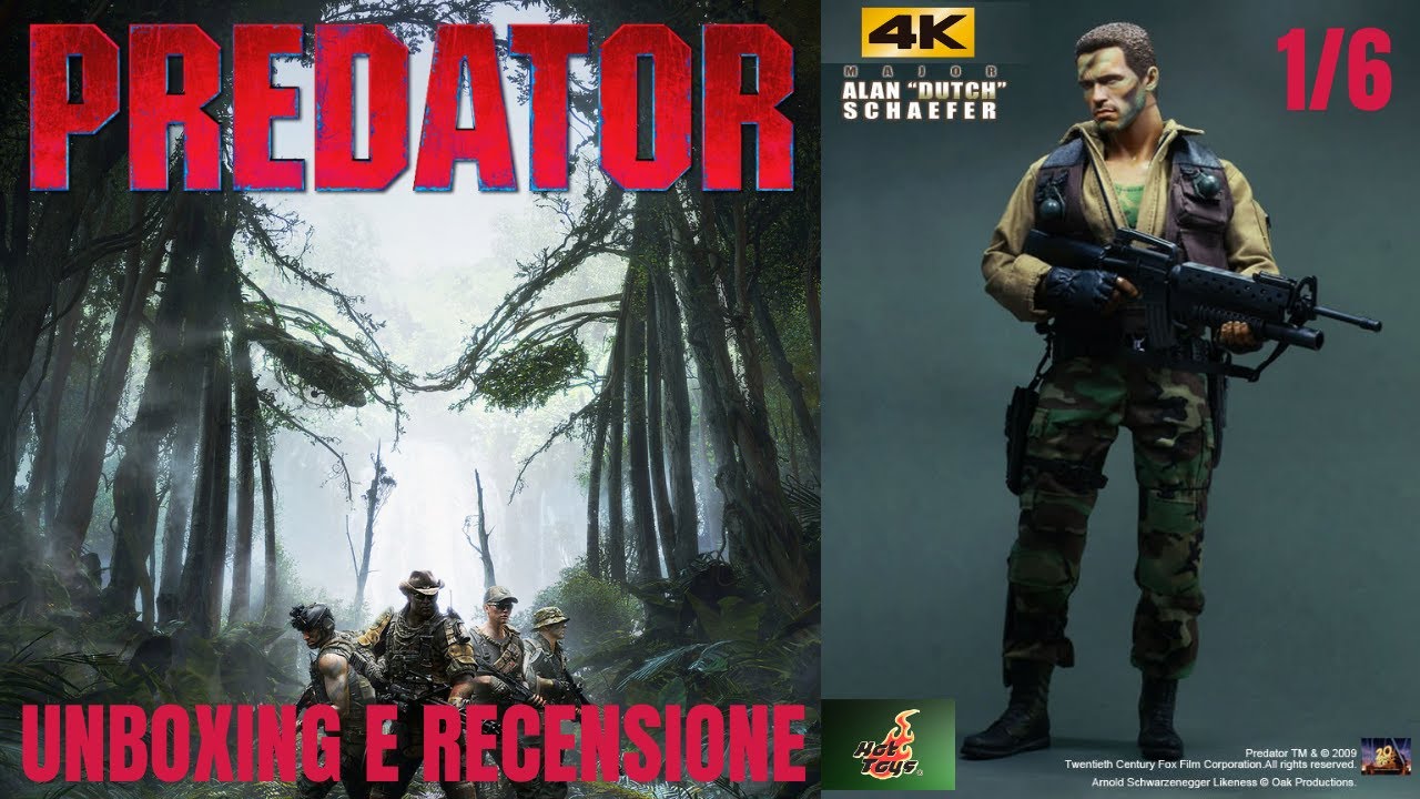 Hot Toys Predator MMS 72 - Major Alan DUTCH Schaefer - Unboxing e recensione Italiano
