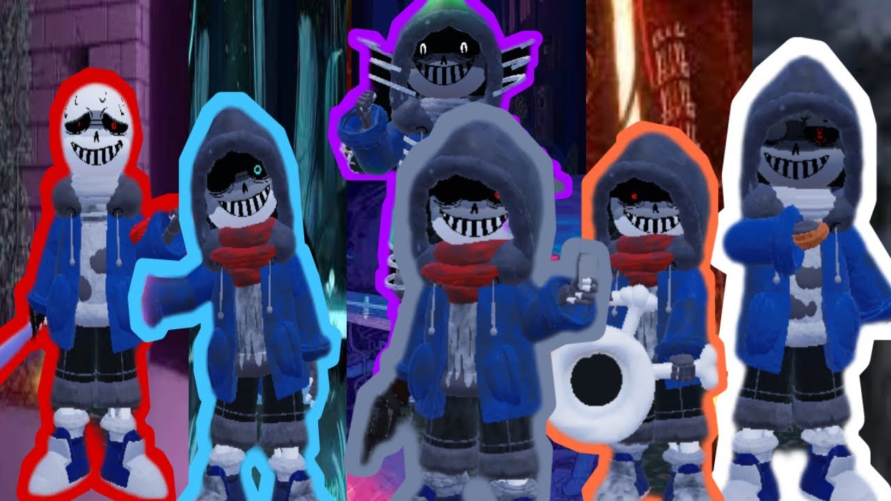 [ EASTER & DUST ] Dust Sans Variants/Upgraded Showcase ( Undertale Timeline Collapse )