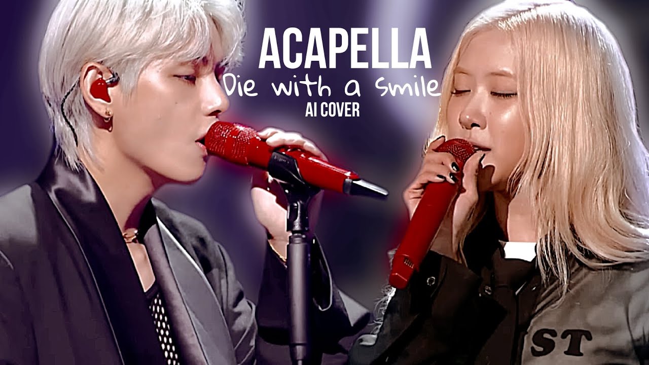 Taehyung × Rose AI cover acapella 'Die with a smile' by Lady gaga & Bruno mars