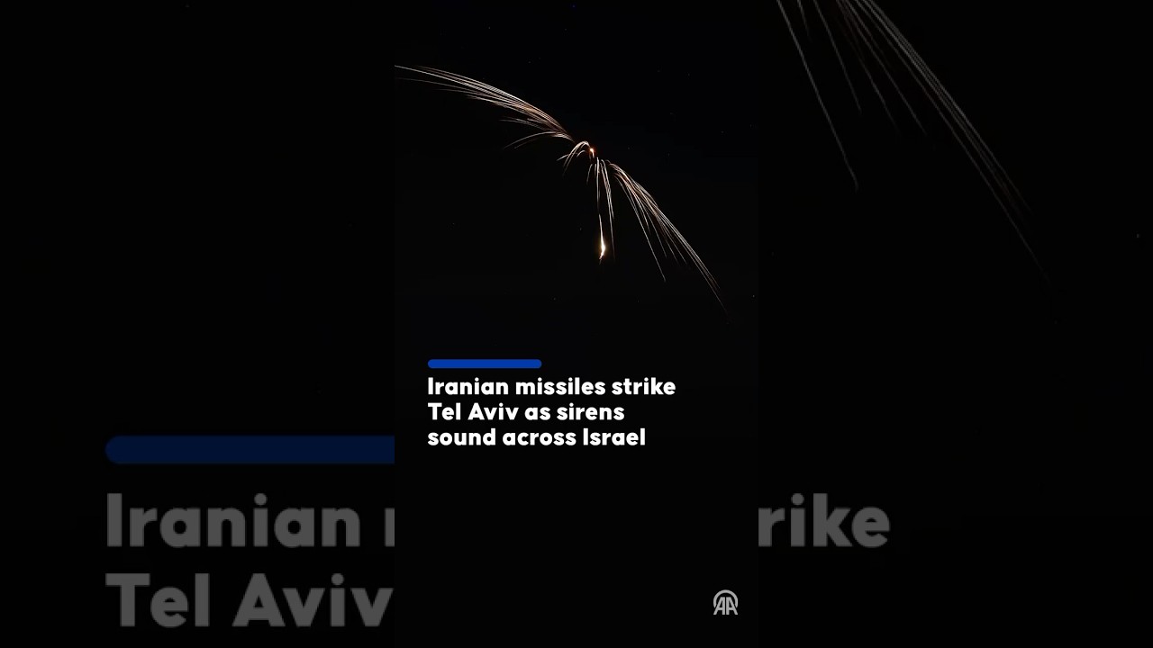 Iranian missiles strike Tel Aviv as sirens sound across Israel