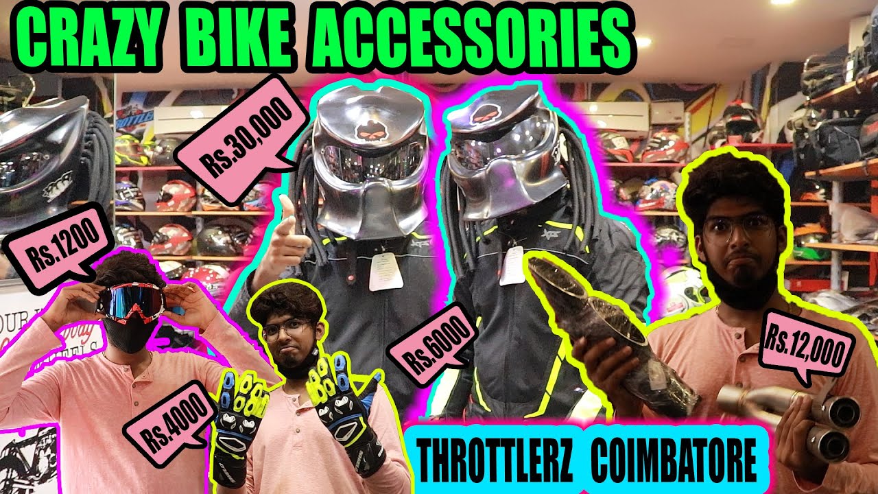 CRAZY BIKE ACCESSORIES IN COIMBATORE || THROTTLERZ PITSTOP || #JustBanana