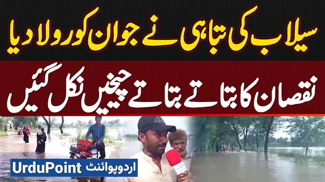 Shakargarh Me Flood Ki Tabahi Ne Shehri Ko Rula Diya - Nuqsan Ka Batate Batate Rone Lag Para