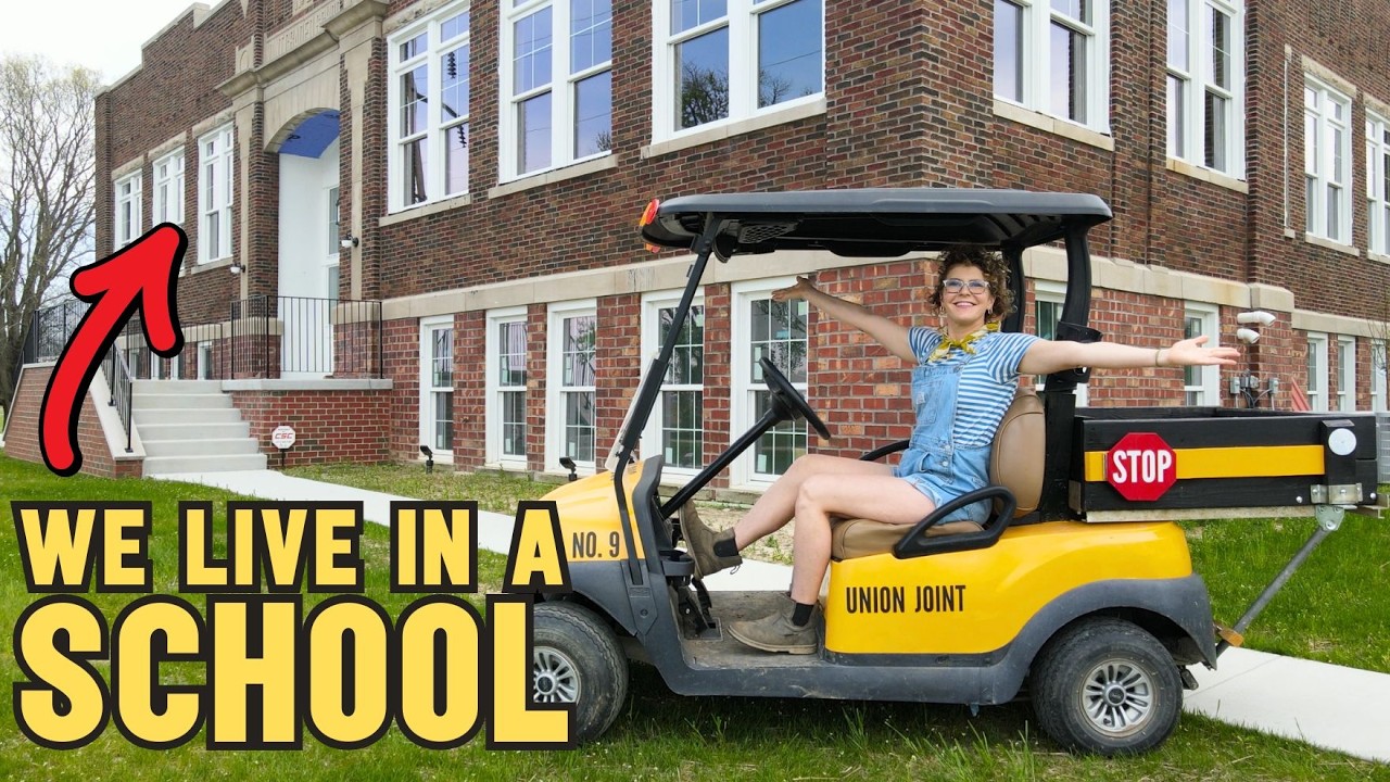 We Built a Teeny Tiny School Bus From A Golf Cart (Because we live in a school!)