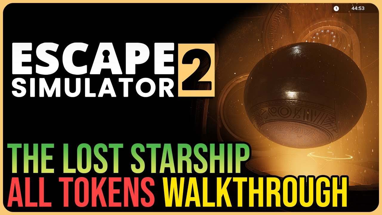 Escape Simulator 2 &ndash; 100% Walkthrough All Tokens &ndash; The Lost Starship
