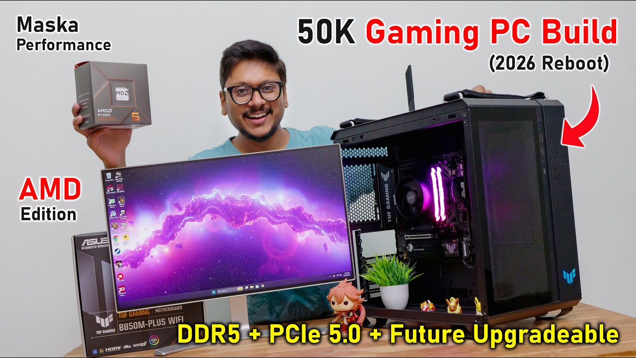 50K Gaming PC Build Reboot 2026...😱 Maska Performance !!🔥