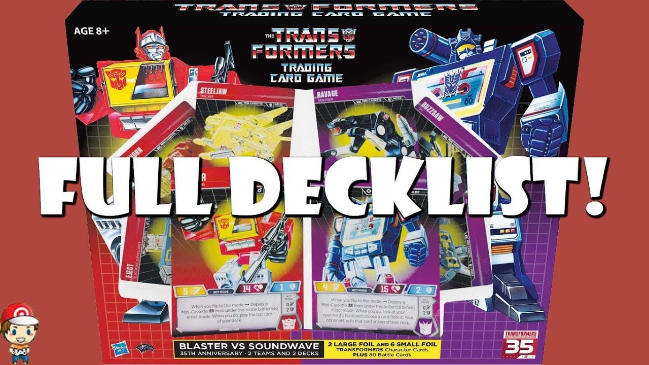 Blaster vs Soundwave Transformers TCG Decks &ndash; Full Decklists Revealed!