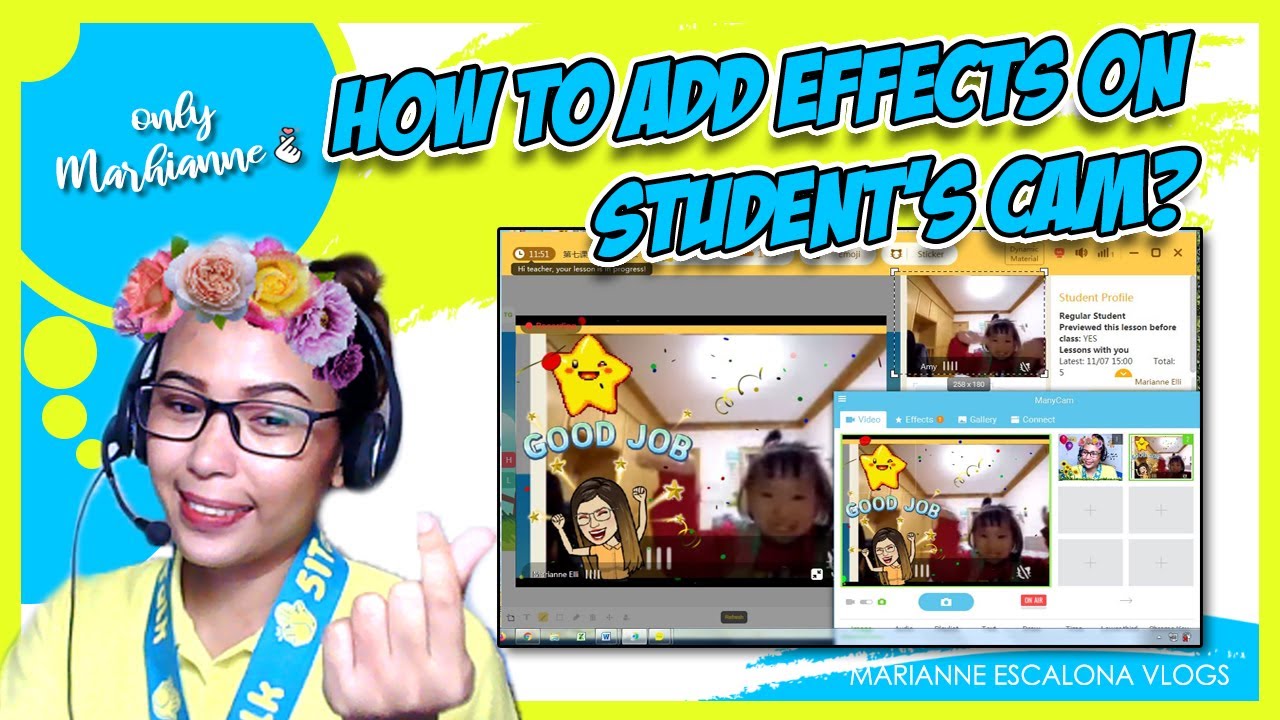 HOW TO ADD EFFECTS ON STUDENT'S CAM | ManyCam Tutorial