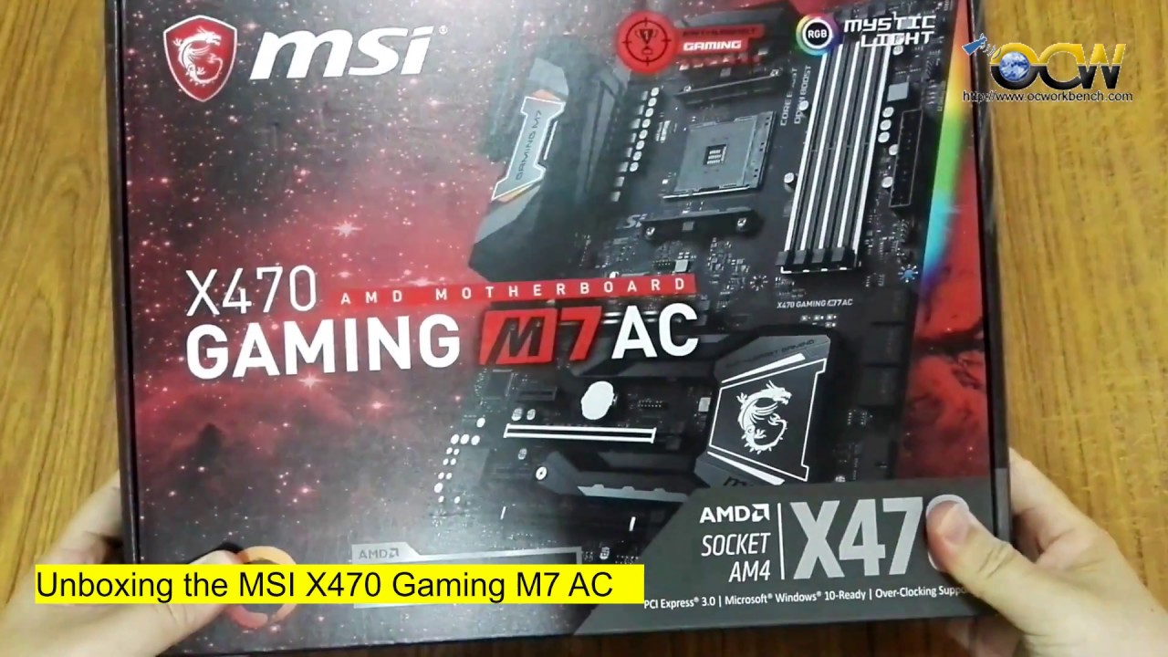 Unboxing the MSI X470 Gaming M7 AC