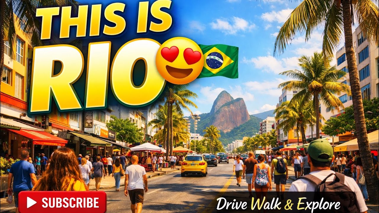 Rio de Janeiro Street Walk 🇧🇷😍 | Real Brazil Streets 4K | Drive Walk & Explore