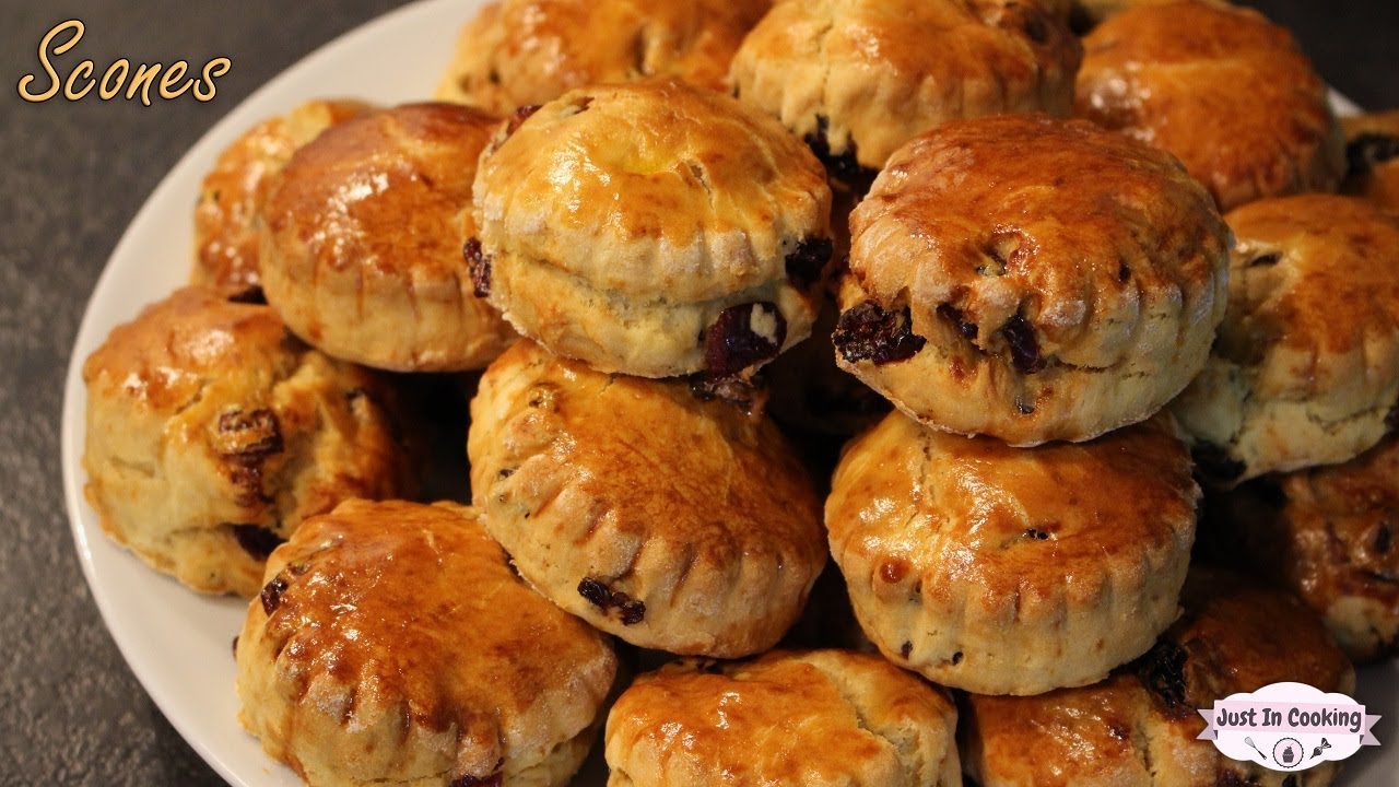Recette des Scones aux Raisins secs et Cranberries