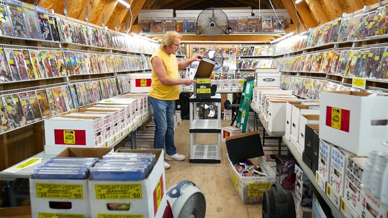 Buying Comic Books at a Monthly Outdoor Barn Sale!