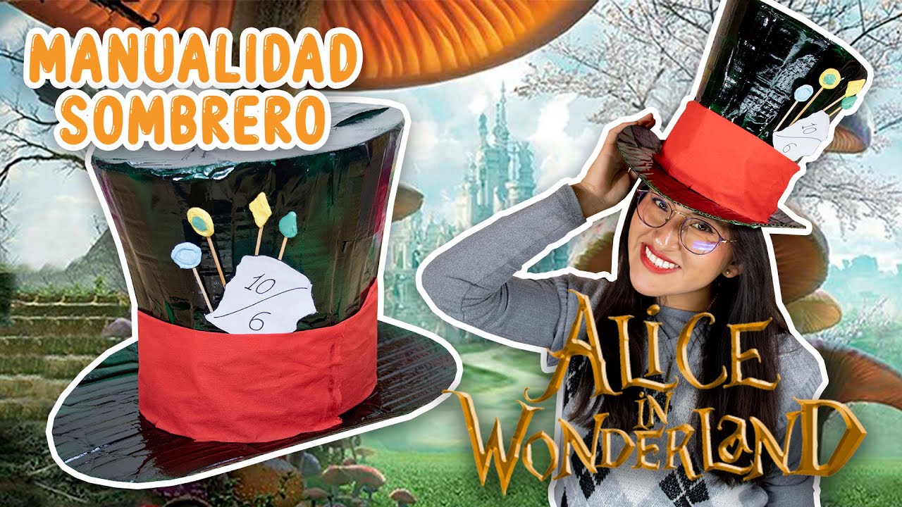 SOMBRERO DEL SOMBRERERO LOCO DE ALICIA EN EL PAIS DE LAS MARAVILLAS