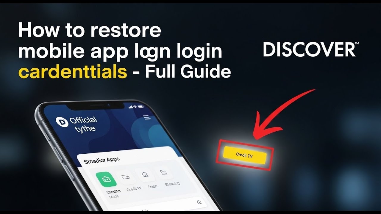 How to restore Discover mobile app login credentials - Full Guide