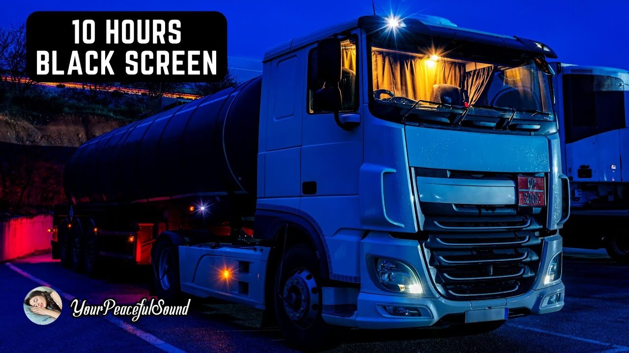 TRUCK ENGINE DIESEL IDLE Sound | Relaxing Sleep Sounds | 10H Black Screen | Relax or Soothe a Baby