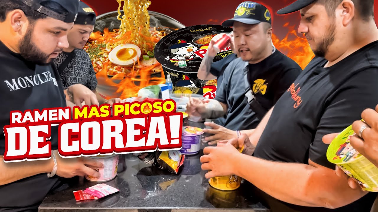 MIS AMIGOS PRUEBAN EL RAMEN MÁS PICÓSO DE COREA 🤪(se la comieron toda 😨 )|Chinofeng Culichi