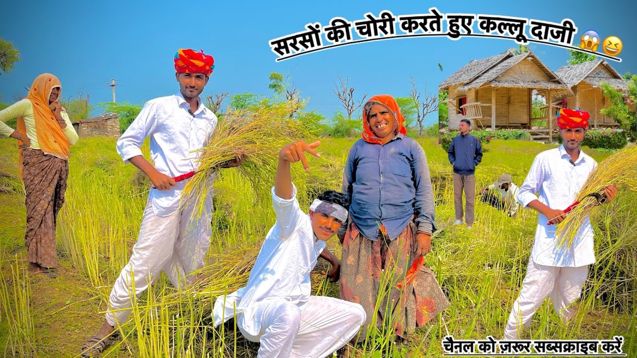सरसों की चोरी करते हुए कल्लू दाजी 😱😆 || RK PRAJAPAT COMEDY 