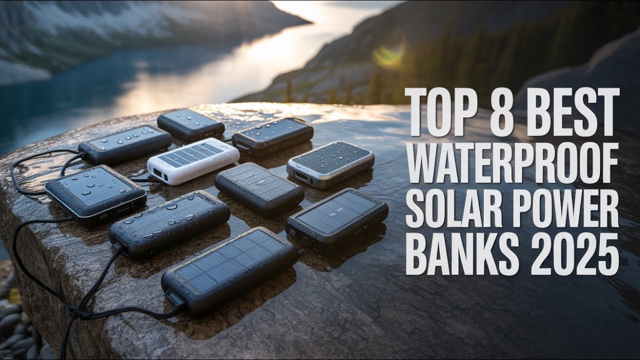Top 8 Best Waterproof Solar Power Bank 2025!