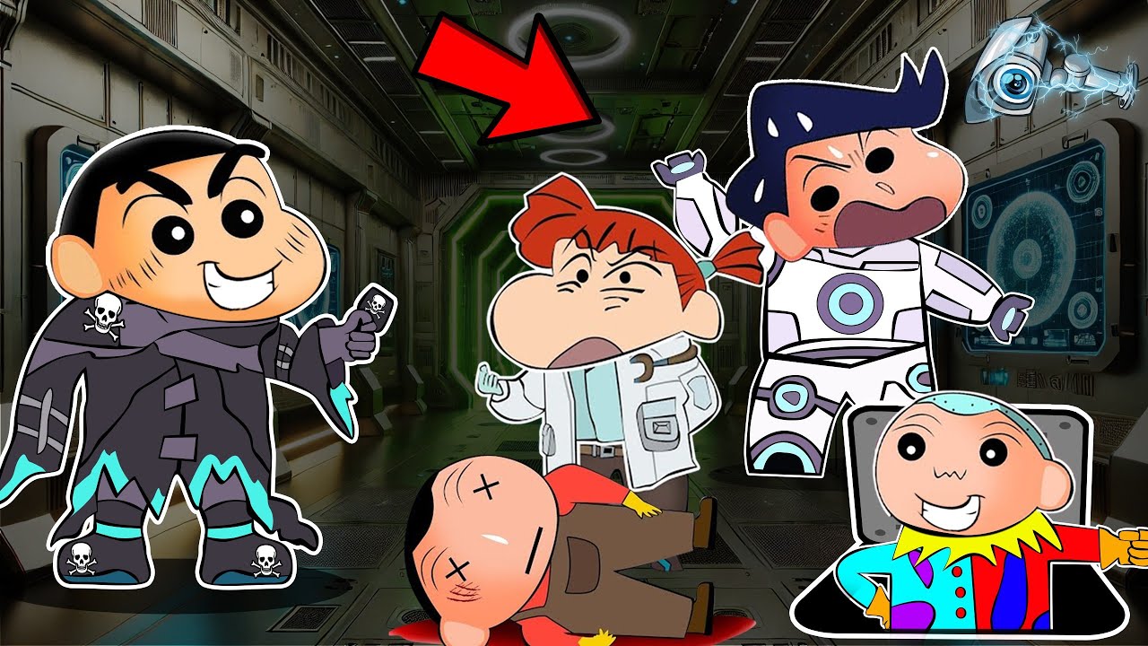 Greyjack Shinchan Took His Revenge In Super Sus 😱🔥 | Shinchan Playing Among Us 3D | Funny Game 😂