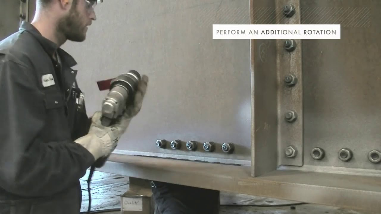 Use of the turn of nut method for slip critical connections