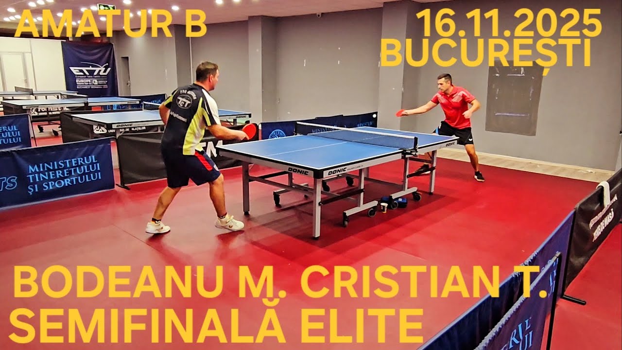 Amatur B SF ELITE Bodeanu Mihai vs Critian Teodor București 16.11.2025 Sala Polivalentă