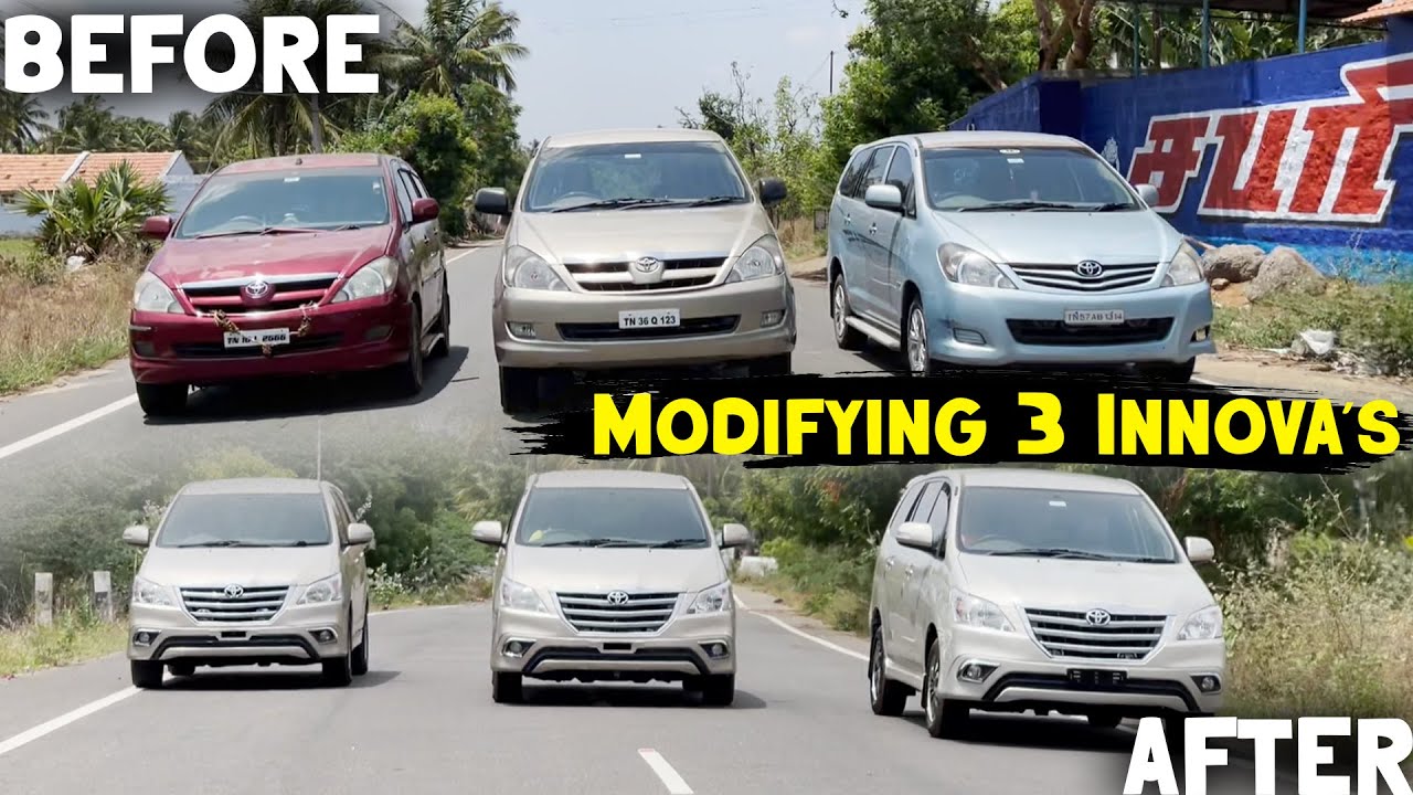 Restoring 3 Innova's 🔥 - Giving Life To The Old Car's - Views Of Rithik