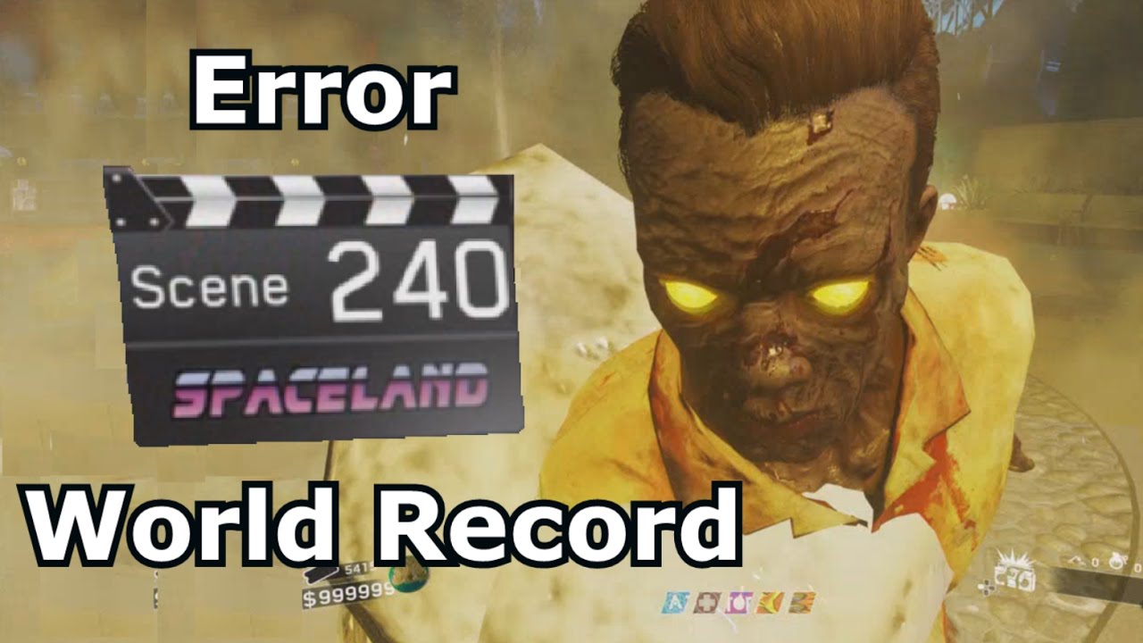Round 240 IW Zombies In Spaceland World Record PS4
