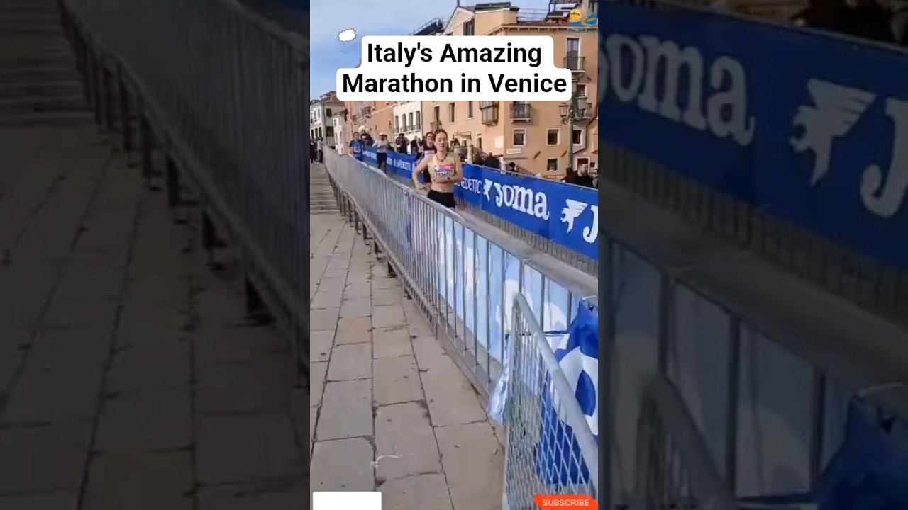 😍Italy's Amazing Marathon in Venice #travel #running #italy #venezia
