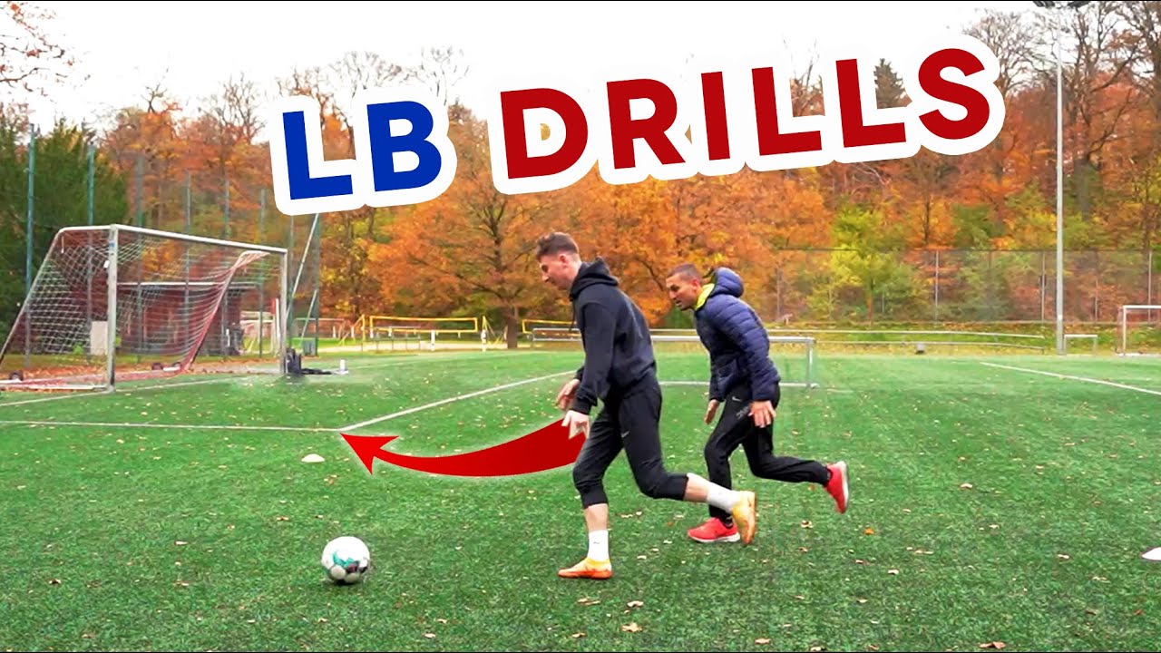 Left Defender Training Drills for football ( LB & RB Soccer Success )