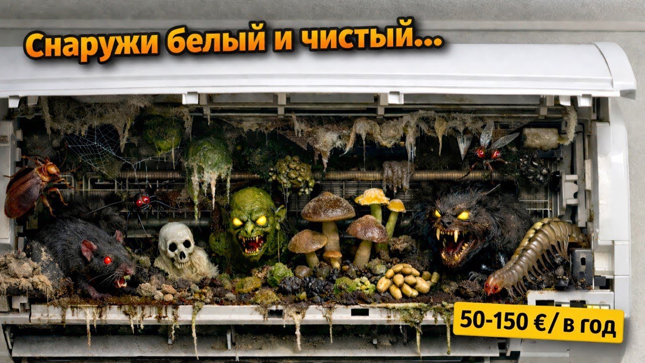 Хотел сэкономить 100€ на чистке - увидел ЭТО внутри. 