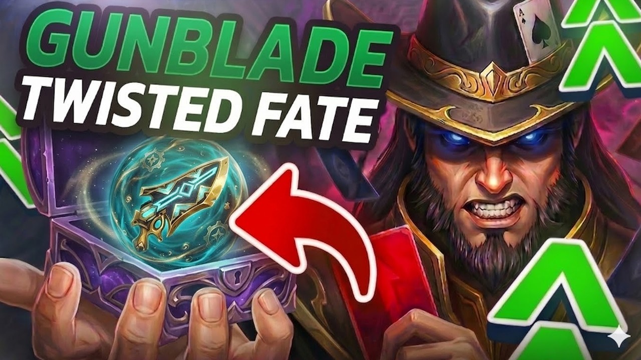 Trying Out Hextech Gunblade Twisted Fate vs Ahri Mid