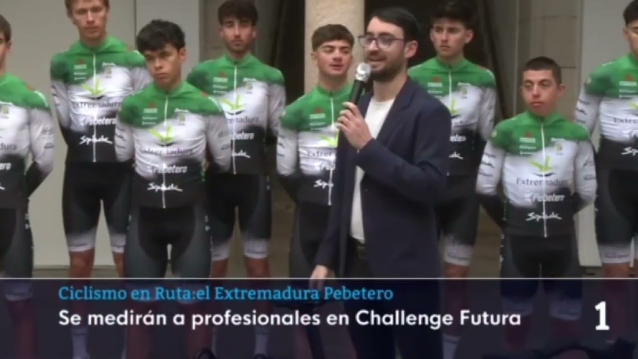 Noticia en RTVE spbre la presentación del Extremadura Pebetero en Mérida el pasado día 19
