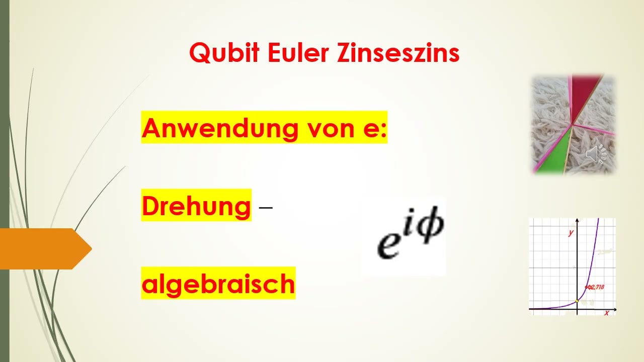 Qubit Euler Zinseszins stetig - Tabellenkalkulation zur Veranschaulichung
