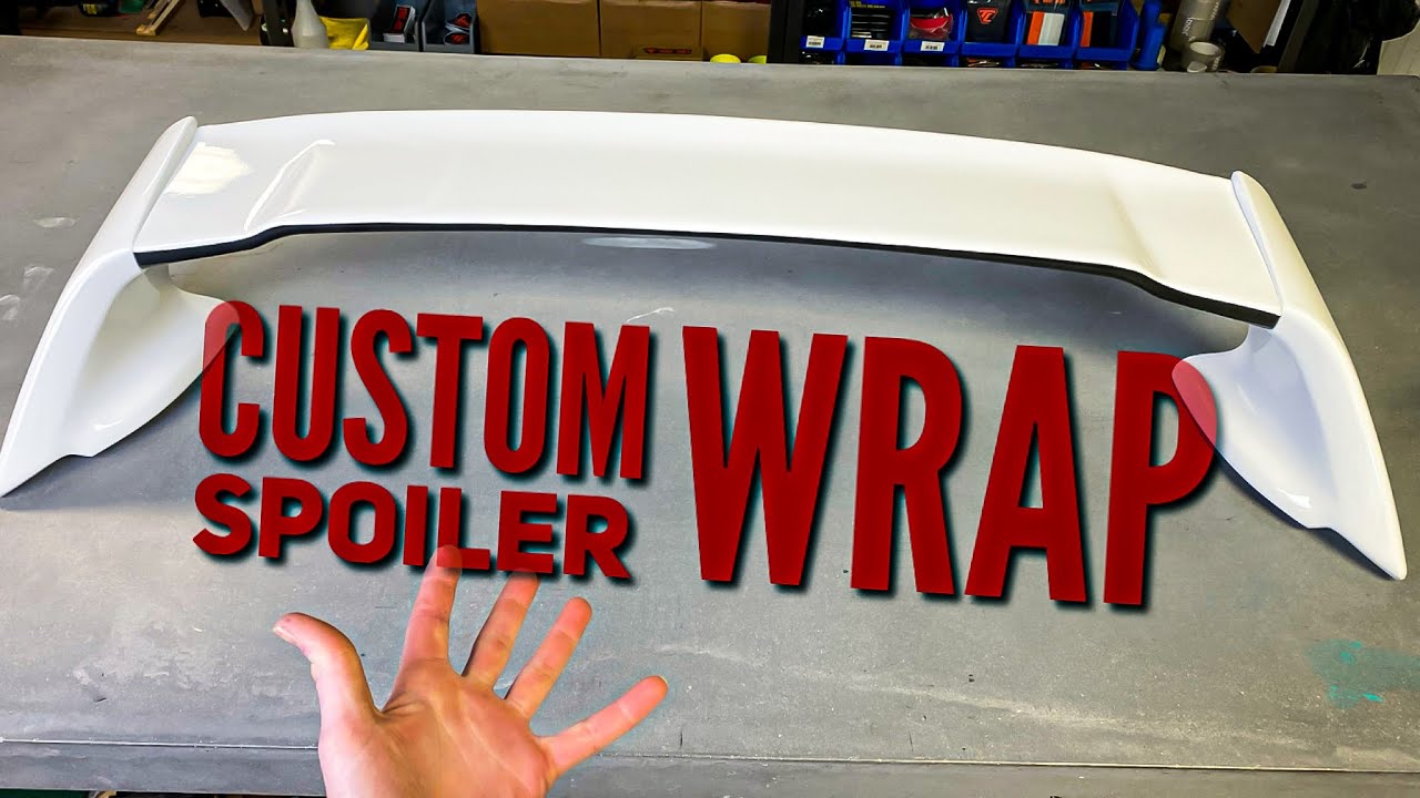 Spoiler vinyl wrap. How-To