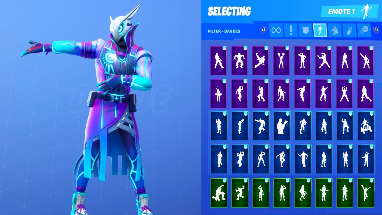 LUMINOS SKIN SHOWCASE WITH ALL FORTNITE DANCES & EMOTES