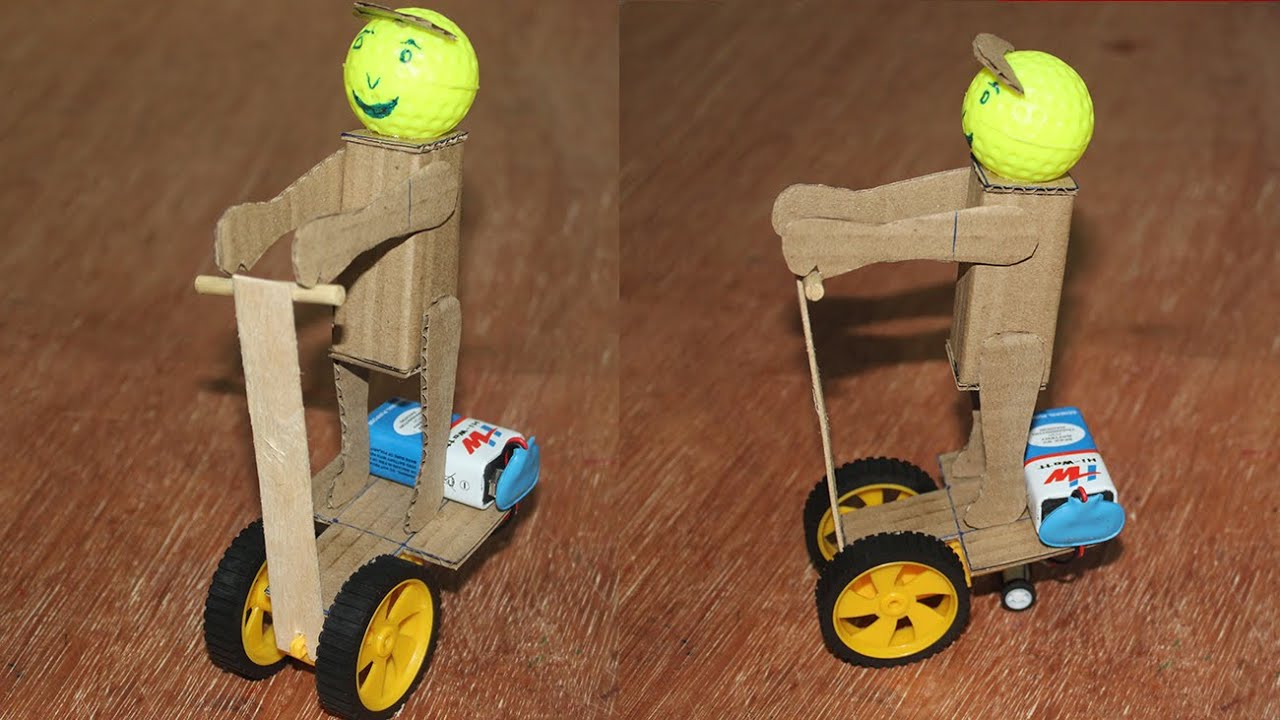 How to Make Robot Electric Scooter | Robot Self Driving