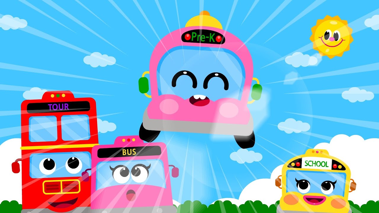 ⚡️The Bus Family| Big Big Bus | Car Song | Vehicle Song | Nursery Rhymes & Kids Songs
