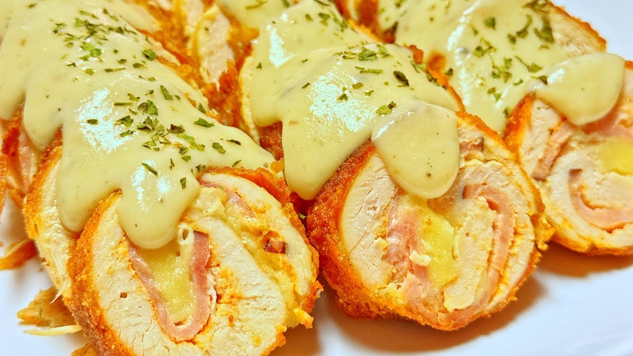 Chicken Cordon Bleu with Creamy Dijon Sauce | Fancy Yet Easy Recipe