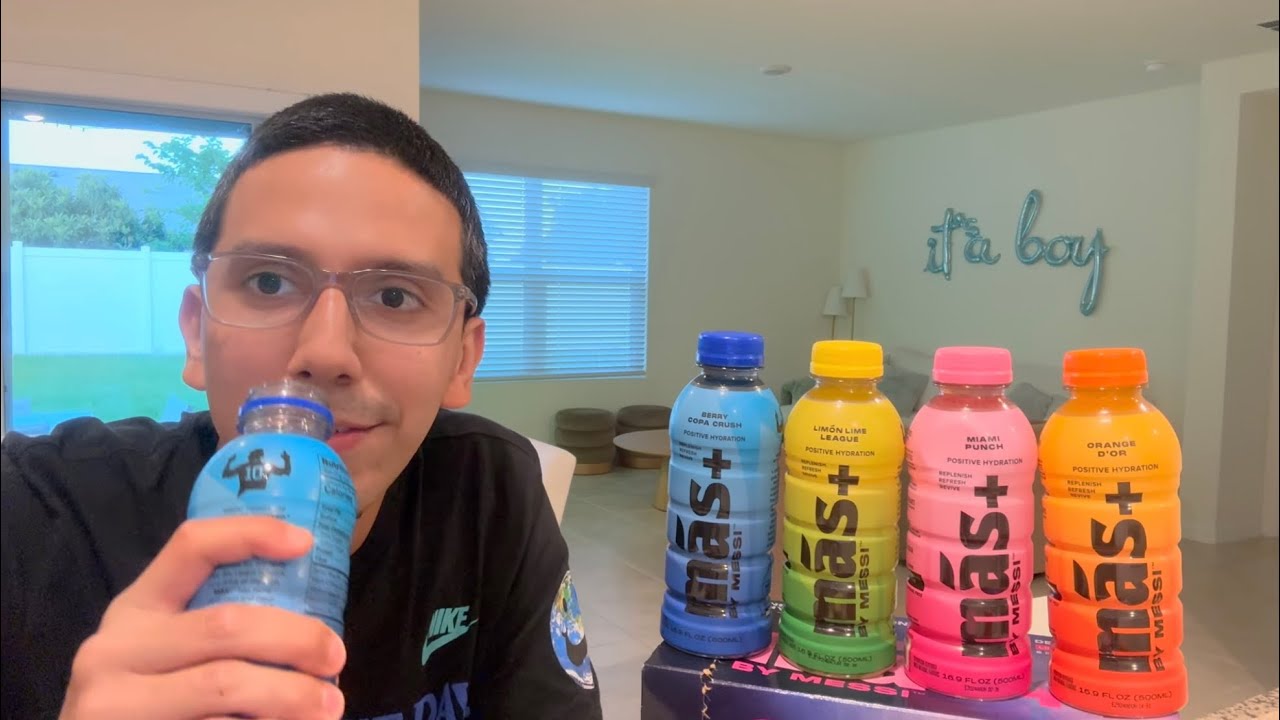 Taste Testing Mas+ Drinks By Lionel Messi 🤩⚽️ | Review