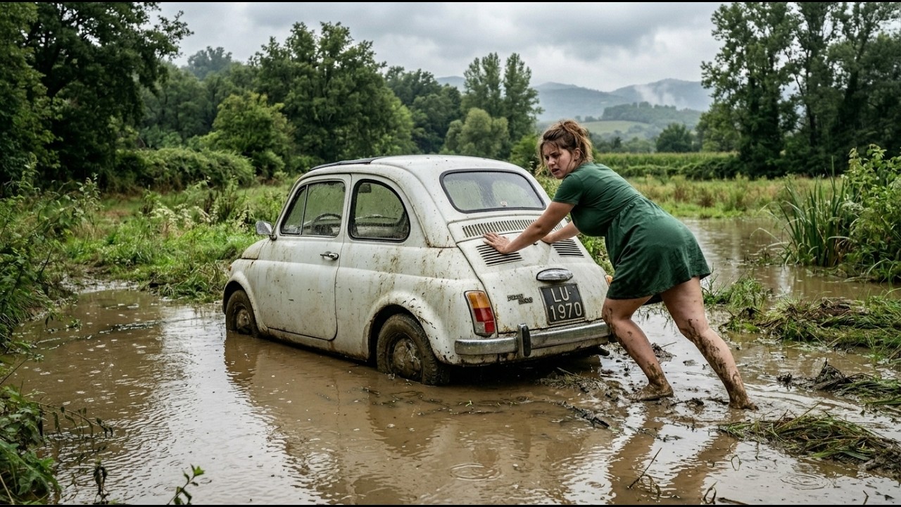 ASMR Car Restoration: Full Rebuild of Vintage White Fiat 500L 1970 | Abandoned to Like New Condition