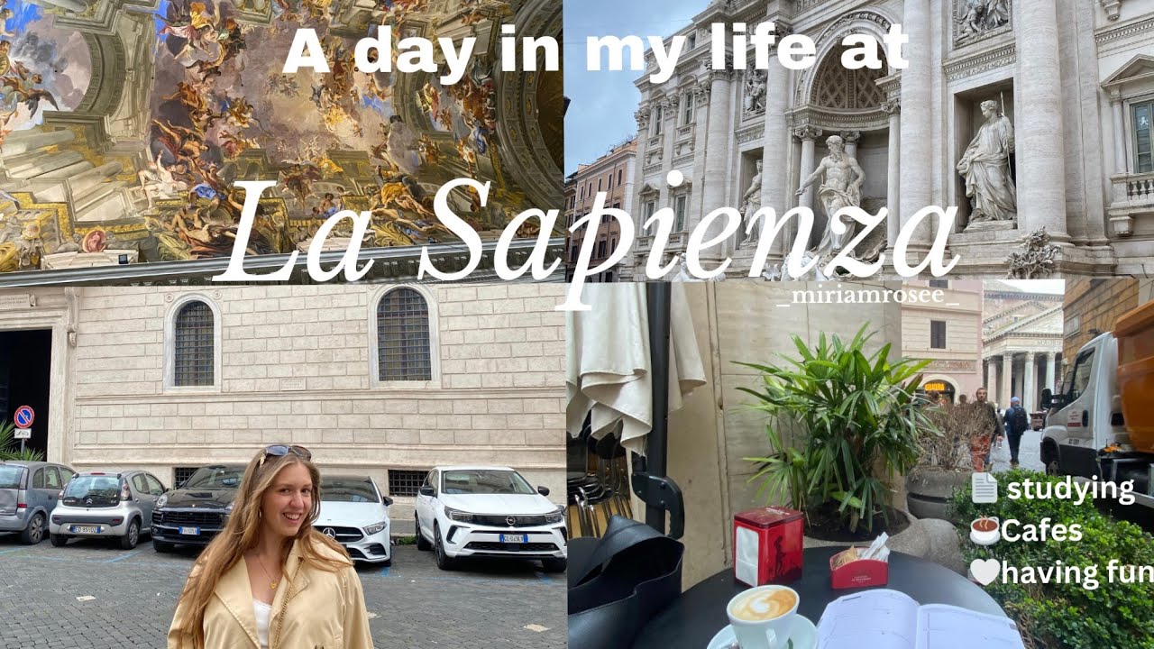 A day in my life studying at the University of Rome (La Sapienza) - I love Rome
