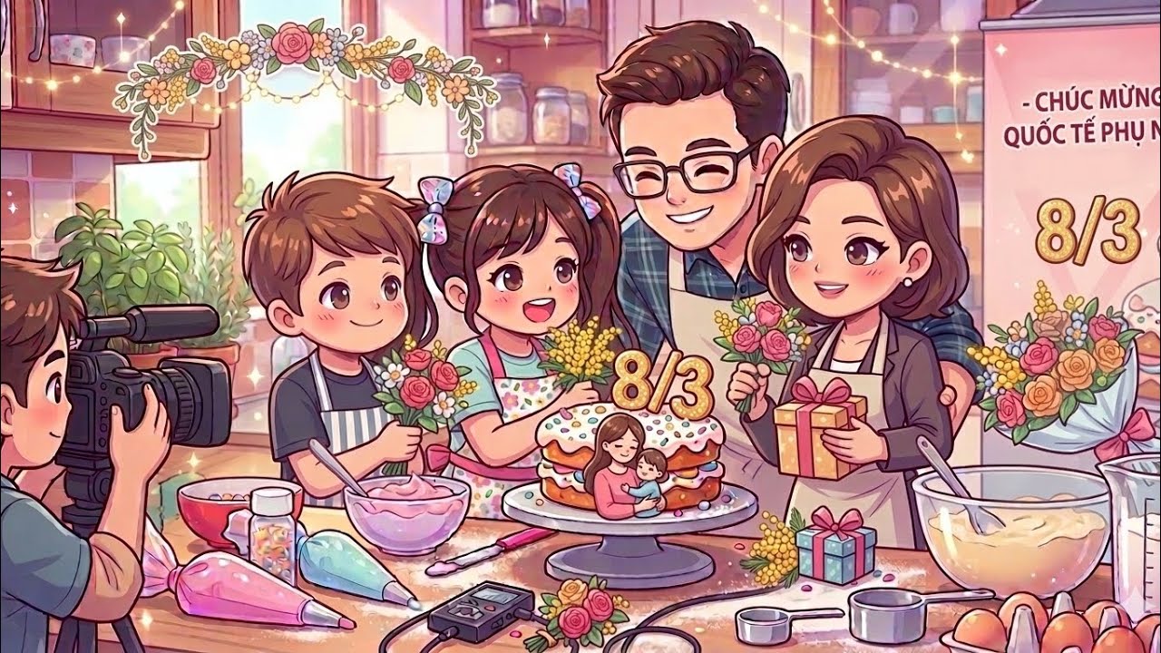 Thiên Ân ( chíp bông) chúc mẹ ngày 8.3 ( phần 3 ) 
