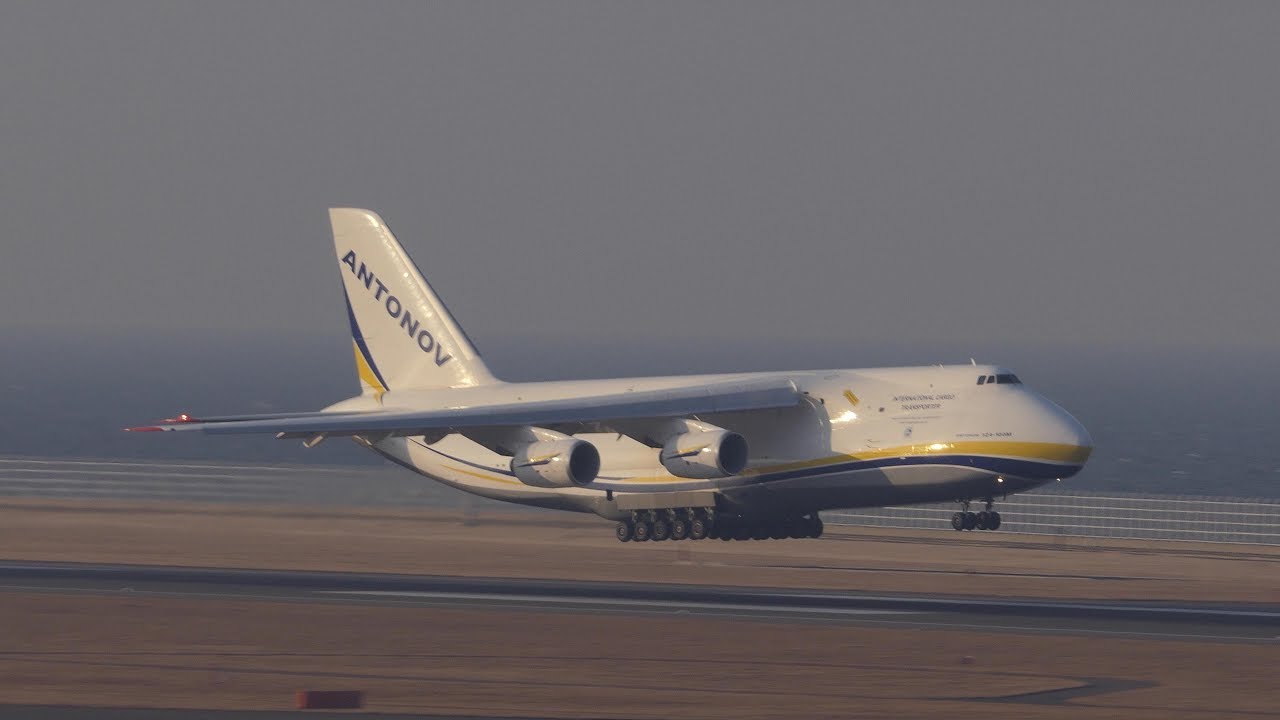 ANTONOV　アントノフ　AN-124-100M　UR-82027　Landing　Chubu　Centrair　International Airaport　セントレア　2018/02/17