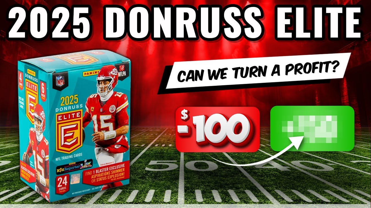 🚨PROFIT CHALLENGE🚨 2025 DONRUSS ELITE 3 BLASTER BOX RIP