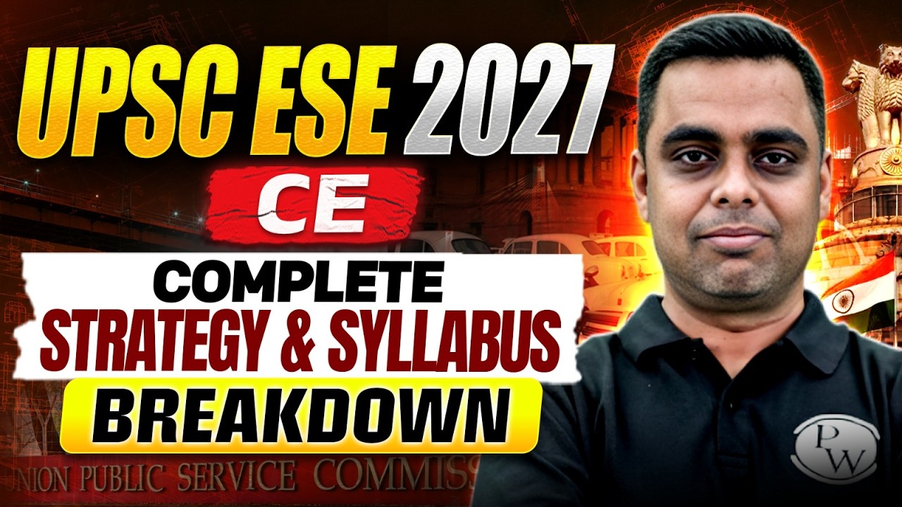 UPSC ESE 2027 Civil Engineering | Complete Strategy, Syllabus & Preparation Roadmap 🔥