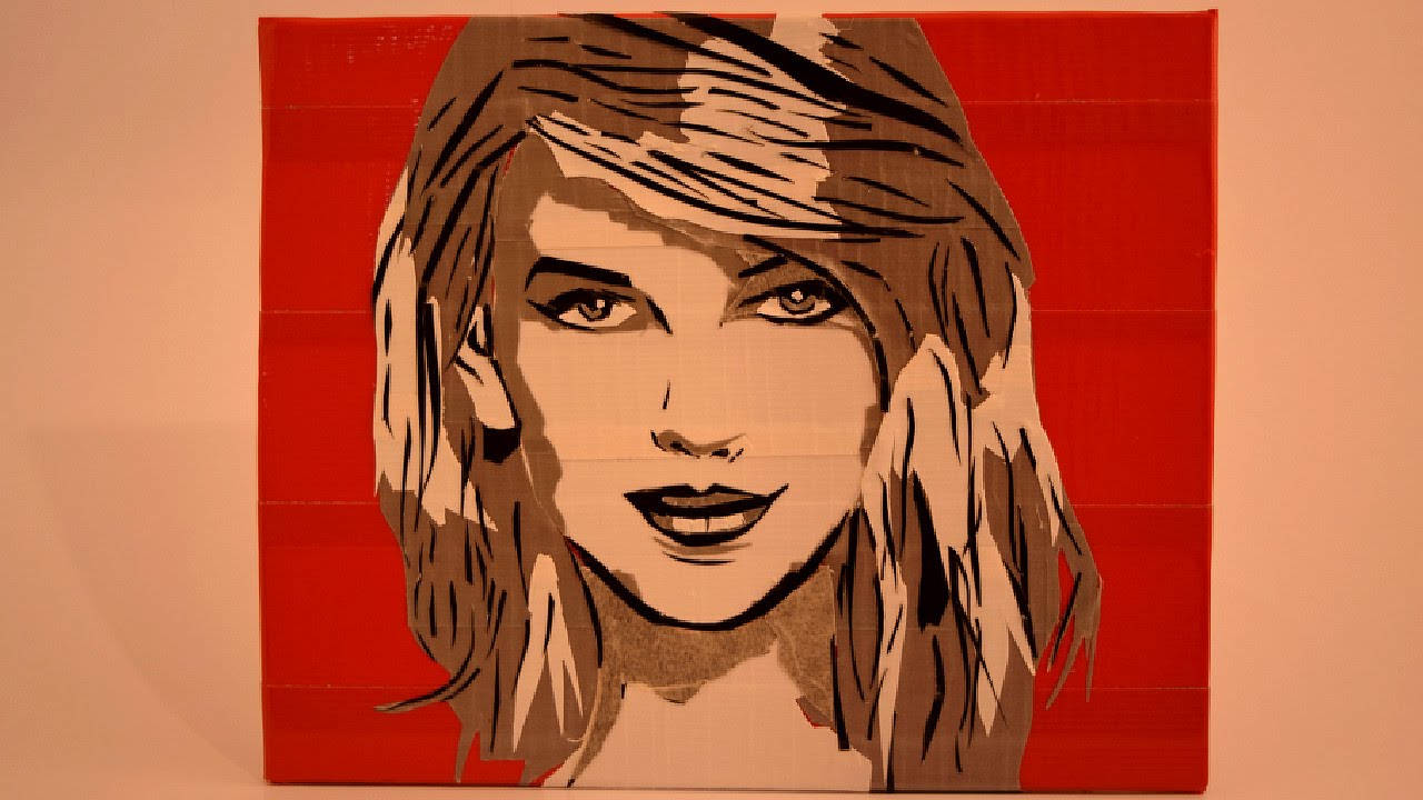 Taylor Swift Duct Tape Painting Timelapse ♥