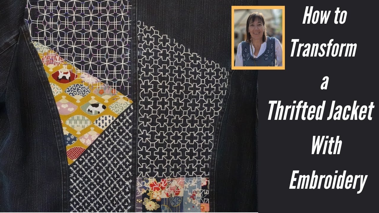 Breathe new life into an old jacket with Sashiko Embroidery