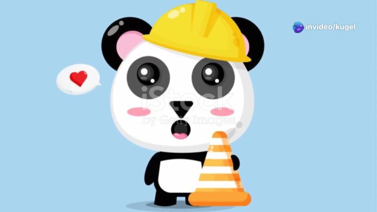 Ein Pandabär baut eine Wasserpfeife