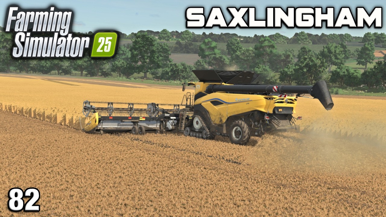 HOW MANY LOADS WILL I GET OFF MY BIGGEST FIELD? Saxlingham FS25 Ep 82