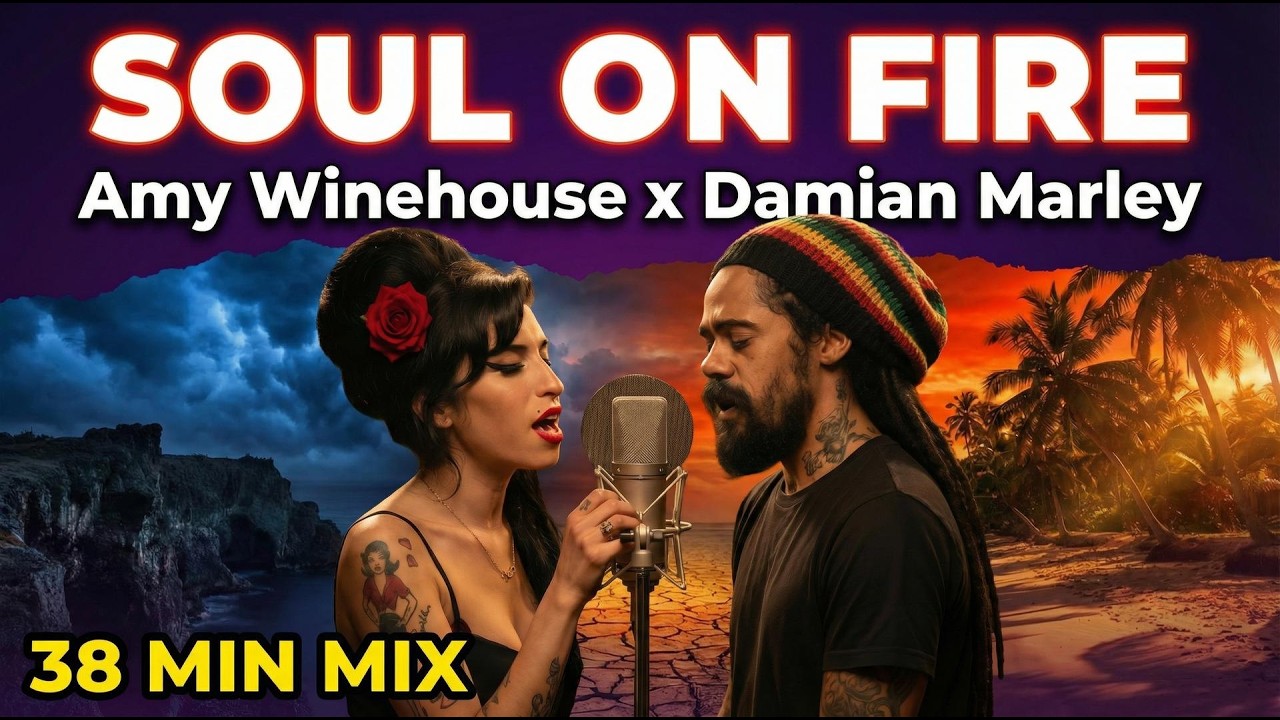 Amy Winehouse & Damian Marley - Soul on Fire | AI Reggae Blues Mix (38 Minutes)
