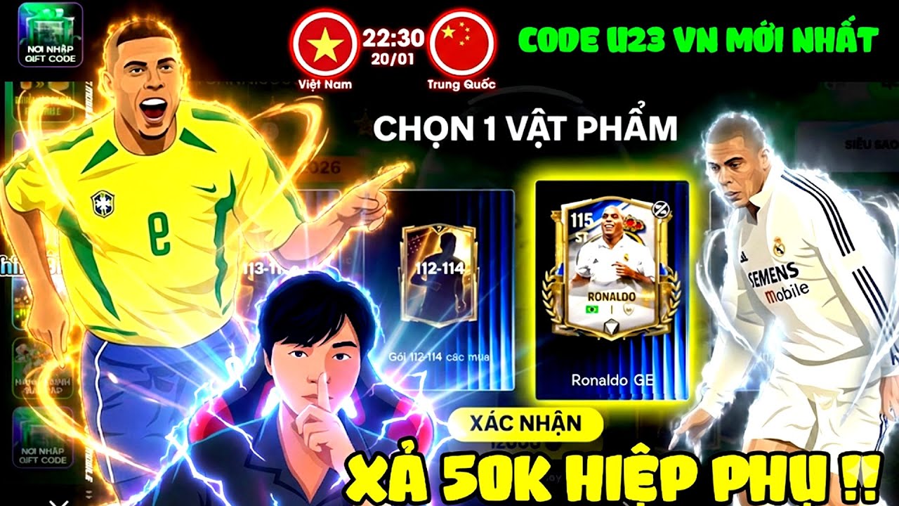Fc Mobile - Đẳng Cấp Unbox 50k Hiệp Phụ Thông Báo Code U23 Việt Nam